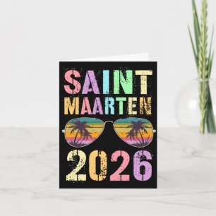 Tarjeta Niños san maarten 2026 viaje nado vacaciones amiga