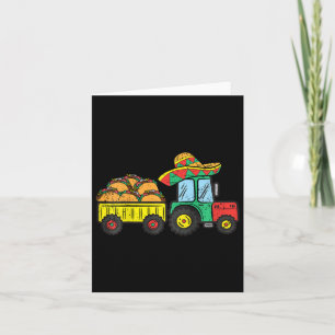 Tarjeta Niños Taco Tractor Cinco De Mayo Fiesta Mexicana D