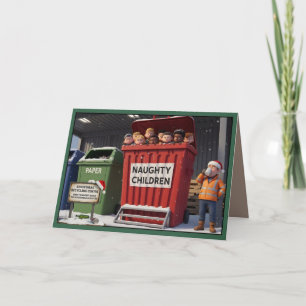 Tarjeta Niños traviesos divertidos