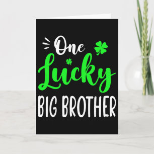 Tarjeta Niños Un Hermano Mayor Afortunado Día De San Patri