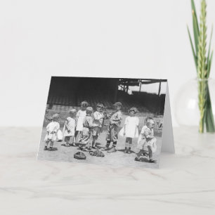 Tarjeta Niños y béisbol, 1900s tempranos