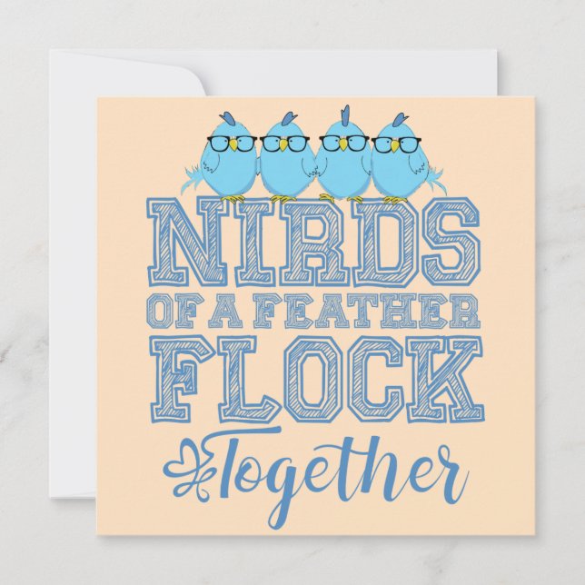Tarjeta Nirds of a Feather (Anverso)