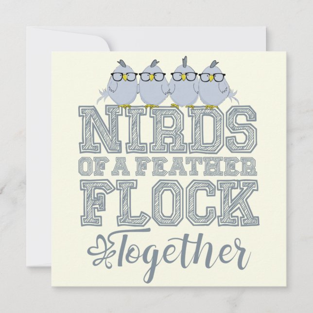 Tarjeta Nirds of a Feather (Anverso)