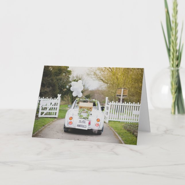 Tarjeta Nissan Figaro Boda Car (Anverso)