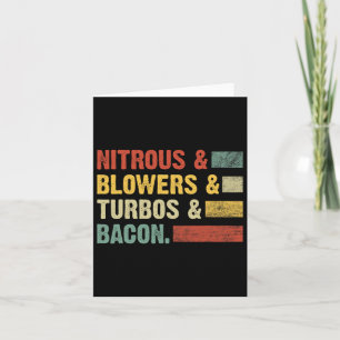 Tarjeta Nitrous Blowers Turbos Bycon Food Retro Bbq Carne