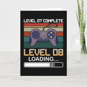 Tarjeta Nivel 07 Nivel completo 08   Videojuego de cumplea