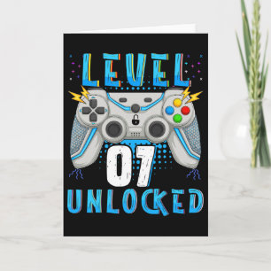 Tarjeta Nivel 07 Videojuego desbloqueado 7º Jugador de Cum