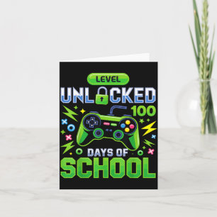 Tarjeta Nivel 100 Días De Escuela Desbloqueado Juego De Vi