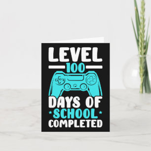 Tarjeta Nivel 100 Días De Juego De Video Completado En La