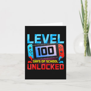 Tarjeta Nivel 100 Días De La Escuela Juego De Video Jugado