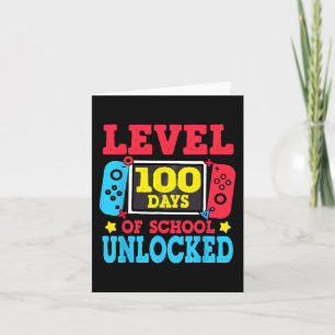 Tarjeta Nivel 100 Días De La Escuela Juego De Video Jugado