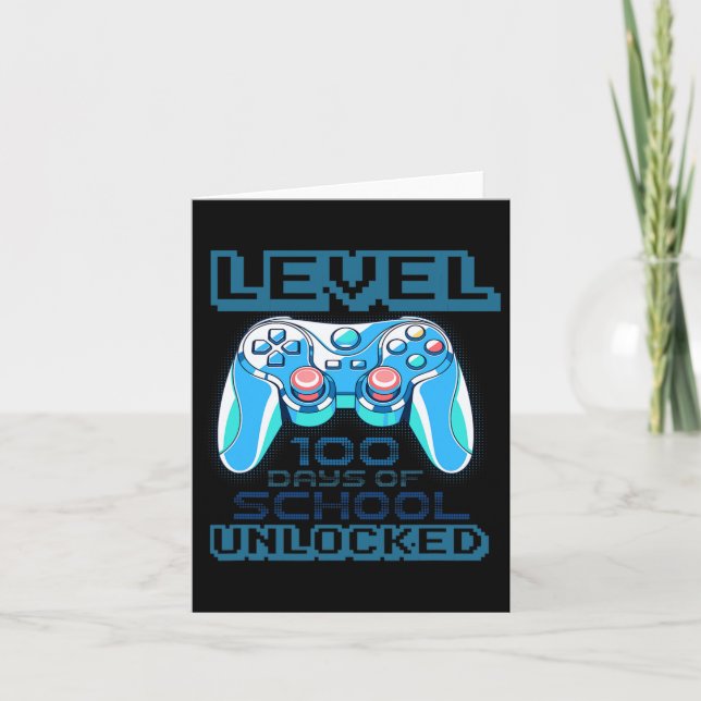 Tarjeta Nivel 100 Días Escolares Niños Chicas Sin Bloqueo (Anverso)