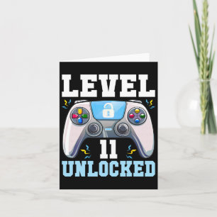 Tarjeta Nivel 11 Videojuego desbloqueado 11º Jugador de Cu