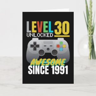 Tarjeta Nivel 30 Desbloqueado Increíble Desde 1991