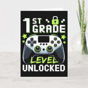 Tarjeta Nivel de 1er grado desbloqueado Videojugador De vu