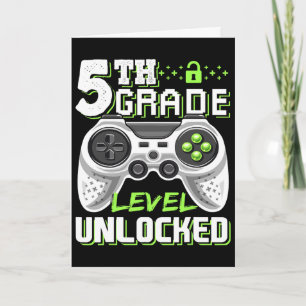 Tarjeta Nivel de 5º grado desbloqueado videojuego Ck a la