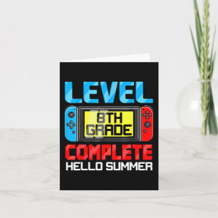 Tarjeta Nivel De Grado Completa De Gamer Cl De Graduación 