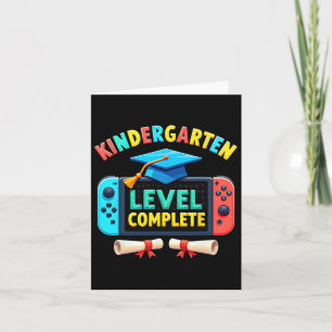 Tarjeta Nivel de jardín de infancia Graduación completa Ga