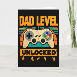 Tarjeta Nivel de Papá Desbloqueado Día del Padre Nuevo Pap