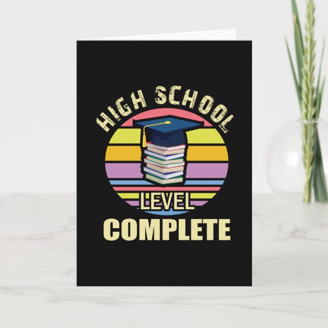 Tarjeta Nivel de secundaria completado - Graduación (Anverso)