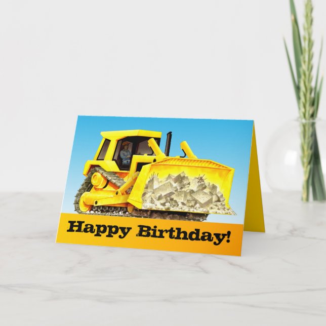 Tarjeta Niveladora de encargo del feliz cumpleaños de la (Anverso)