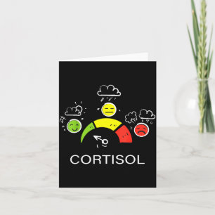 Tarjeta Niveles bajos de cortisol v meme