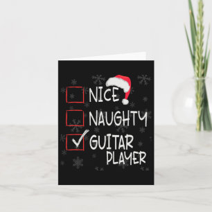 Tarjeta Niza Navidades de la lista de jugadores de guitarr