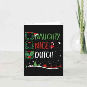 Tarjeta Niza Navidades holandeses a juego con Santa Hat