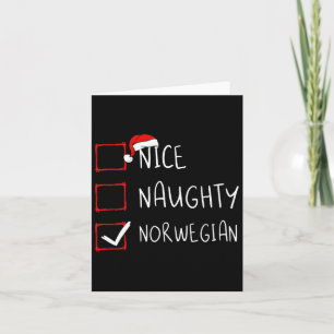 Tarjeta Niza Navidades noruegos Herencia Noruega R