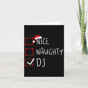 Tarjeta Niza Navidades traviesos del DJ List Santa Claus X