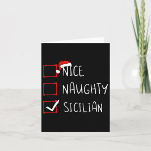 Tarjeta Niza Navidades traviesos sicilianos Sicilia Herita