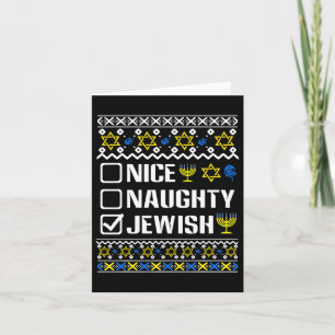 Tarjeta Niza Rata Judío Hanukkah Chanukah Judio Sweat