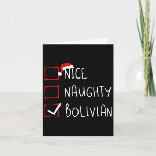 Tarjeta Niza traviesa Navidades bolivianos Bolivia raíz he