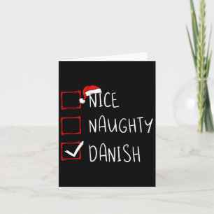 Tarjeta Niza traviesa Navidades daneses Dinamarca Herencia