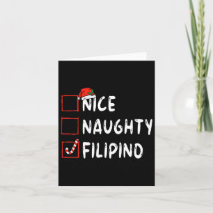 Tarjeta Niza traviesa Navidades filipinos Filipinas Navida