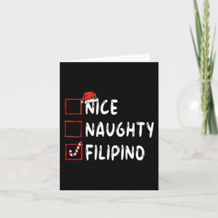 Tarjeta Niza traviesa Navidades filipinos Filipinas Navida
