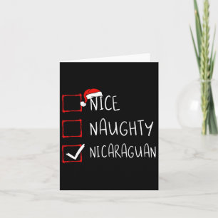 Tarjeta Niza traviesa Navidades nicaragüenses Nicaragua He