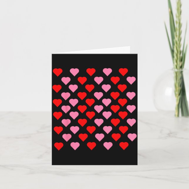 Tarjeta Nk And Red Hearts Lovers Funny Valentine’s Day Hum (Anverso)
