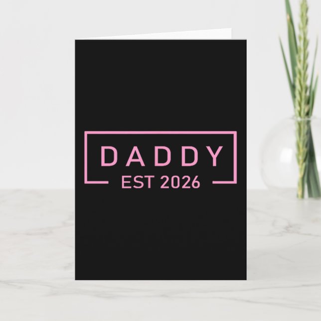 Tarjeta Nk Daddy Est. 2026 Logo Father 2026 Loading New Da (Anverso)