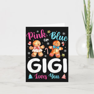 Tarjeta Nk O Azul Gigi Te Ama Revelación De Género Navidad