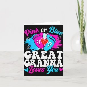 Tarjeta Nk O Azul Gran Gr Te Amo Bebé Revelación De Género