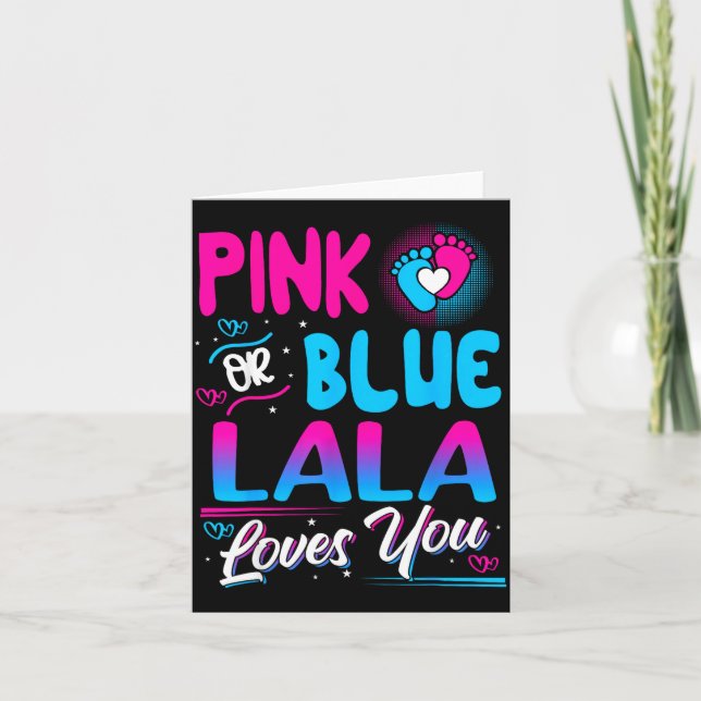 Tarjeta Nk Or Blue Lala Loves You New Baby  (Anverso)