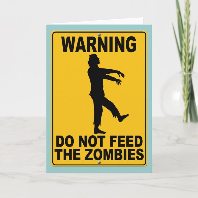 Tarjeta No alimente a los zombis (Anverso)