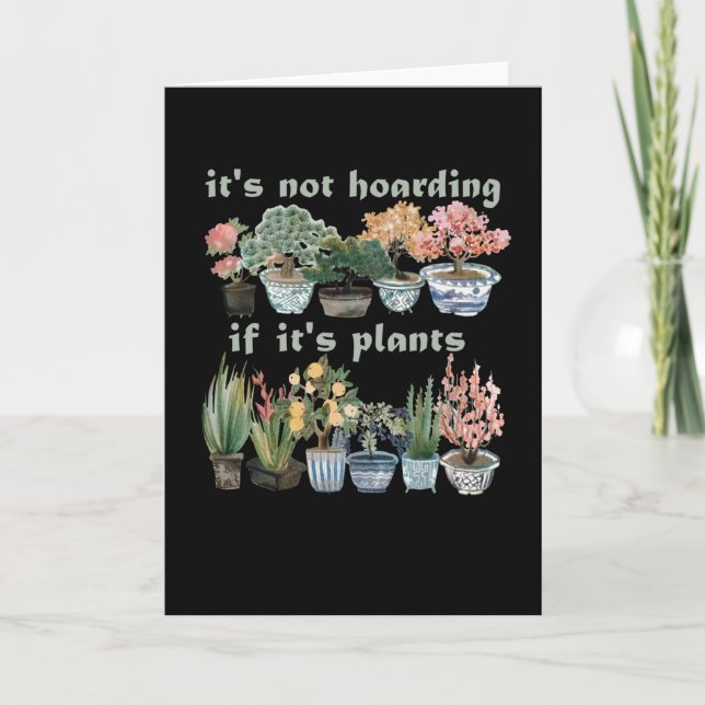 Tarjeta No Alojamiento Si Sus Plantas Funcionan Plantando  (Anverso)