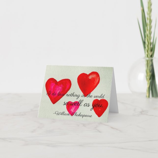 Tarjeta No amo nada en el mundo tanto como a ti.  (Anverso)