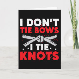 Tarjeta No ato lazos, ato nudos Karate Karateka 