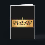Tarjeta No Avergonzado Del Evangelio Orgulloso Biblia Ve<br><div class="desc">No Avergonzado Del Evangelio Orgulloso Versículo Bíblico De Fe</div>