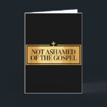 Tarjeta No Avergonzado Del Evangelio Orgulloso Biblia Ve<br><div class="desc">No Avergonzado Del Evangelio Orgulloso Versículo Bíblico De Fe</div>