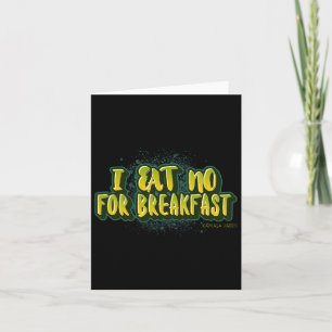 Tarjeta No Comer Por El Desayuno- Cita Kamala Harris