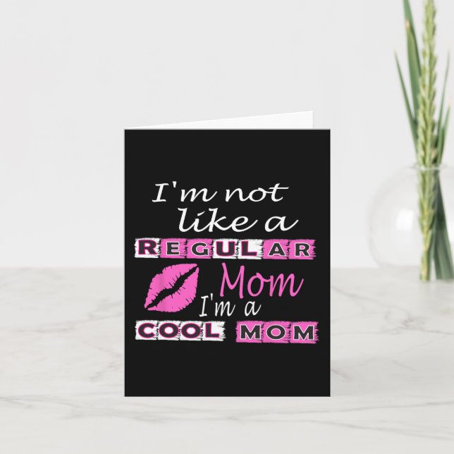 Tarjeta No Como Una Mamá Regular Soy Una Madre Fundadosa D (Anverso)